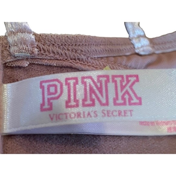 Victorias Secret PINK Bra Light Line Wide Band Wireless Velour Mauve Rose SZ S - Picture 4 of 6